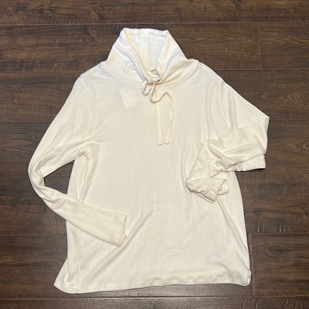 J Crew cowlneck with ties